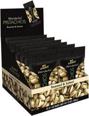 Paramount Farms - Nuts - Wonderful Pistachios, Roasted & Salted, 1 oz Pack, 12/Box - Best Tool & Supply