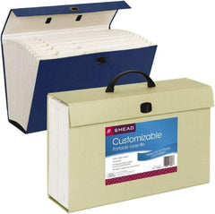 SMEAD - 19 Compartments, 15" Wide x 10" High x 5-1/4" Deep, Case File - Corrugated Cardboard, Assorted Colors - Best Tool & Supply