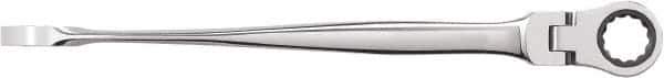 GearWrench - 11/32" 12 Point Flexhead Combination Wrench - 6-1/2" OAL, Steel, Full Polish Finish - Best Tool & Supply