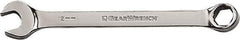 GearWrench - 8mm 6 Point Combination Wrench - 5-3/4" OAL, Steel, Full Polish Finish - Best Tool & Supply