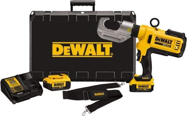 DeWALT - 12 Ton Electric Crimper - Includes DCE300, (2) DCB204, DCE115, Shoulder Strap, Kit Box - Best Tool & Supply