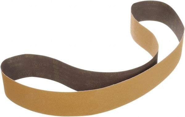 3M - 3" Wide x 24" OAL, 80 Grit, Ceramic Abrasive Belt - Ceramic, Coated, YF Weighted Cloth Backing, Series 967F - Best Tool & Supply