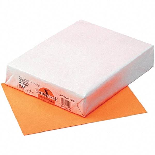 Pacon - 8-1/2" x 11" Hyper Orange Colored Copy Paper - Use with Laser Printers, Copiers, Inkjet Printers - Best Tool & Supply