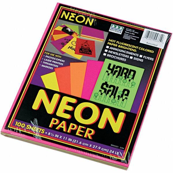 Pacon - 8-1/2" x 11" Assorted Colors Colored Copy Paper - Use with Laser Printers, Copiers - Best Tool & Supply