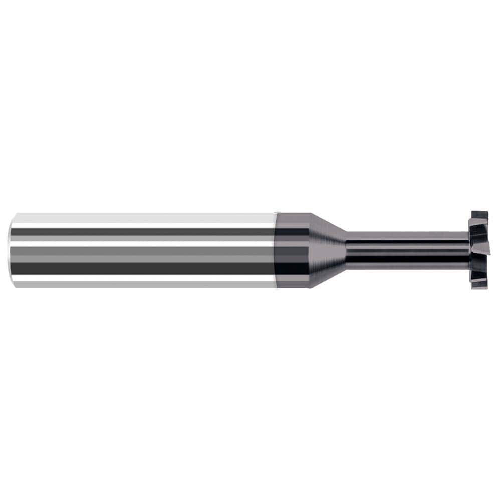 Harvey Tool - 1/2" Cut Diam, 1/8" Cut Width, 1/2" Shank, Staggered-Tooth Woodruff Keyseat Cutter - Exact Industrial Supply