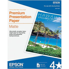 Epson - 8-1/2" x 11" Bright White Photo Paper - Use with Inkjet Printers - Best Tool & Supply