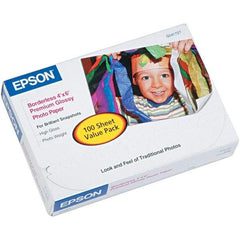 Epson - 4" x 6" White Photo Paper - Use with Inkjet Printers - Best Tool & Supply