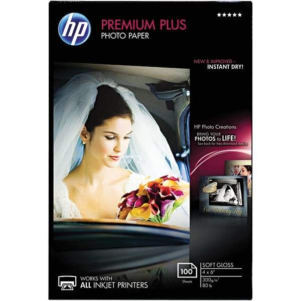 Hewlett-Packard - 4" x 6" White Photo Paper - Use with Inkjet Printers - Best Tool & Supply