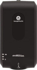 Georgia Pacific - 1000 to 1200mL Foam Hand Sanitizer Dispenser - Plastic, Wall Mounted, Black - Best Tool & Supply