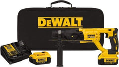 DeWALT - 20 Volt 1" SDS Plus Chuck Cordless Rotary Hammer - 0 to 5,550 BPM, 0 to 1,500 RPM, Reversible - Best Tool & Supply