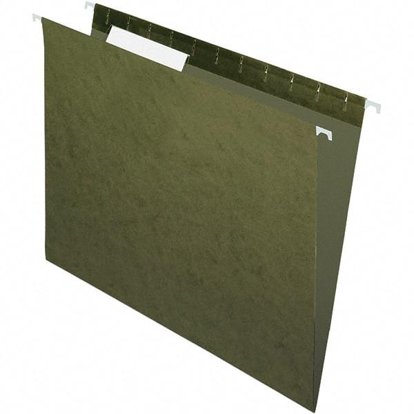 Pendaflex - 9-1/4 x 11-7/8", Letter Size, Standard Green, Hanging File Folder - 11 Point Stock, 1/3 Tab Cut Location - Best Tool & Supply