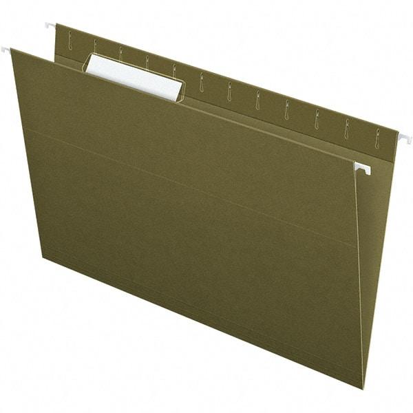 Pendaflex - 9-1/2 x 16", Legal, Standard Green, Hanging File Folder - 11 Point Stock, 1/3 Tab Cut Location - Best Tool & Supply