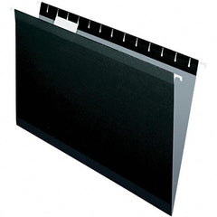 Pendaflex - 9-1/2 x 14-1/2", Legal, Black, Hanging File Folder - 11 Point Stock, 1/5 Tab Cut Location - Best Tool & Supply