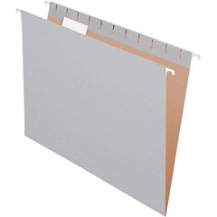 Pendaflex - 9-1/4 x 11-7/8", Letter Size, Gray, Hanging File Folder - 11 Point Stock, 1/5 Tab Cut Location - Best Tool & Supply