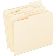 Pendaflex - 10 x 12-1/2", Letter Size, Manila, File Folders with Top Tab - 11 Point Stock, 1/3 Tab Cut Location - Best Tool & Supply