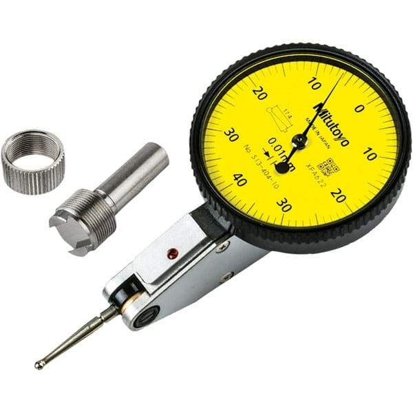 Mitutoyo - Dial Test Indicators Maximum Measurement (mm): 0.80 Dial Graduation (mm): 0.0100 - Best Tool & Supply