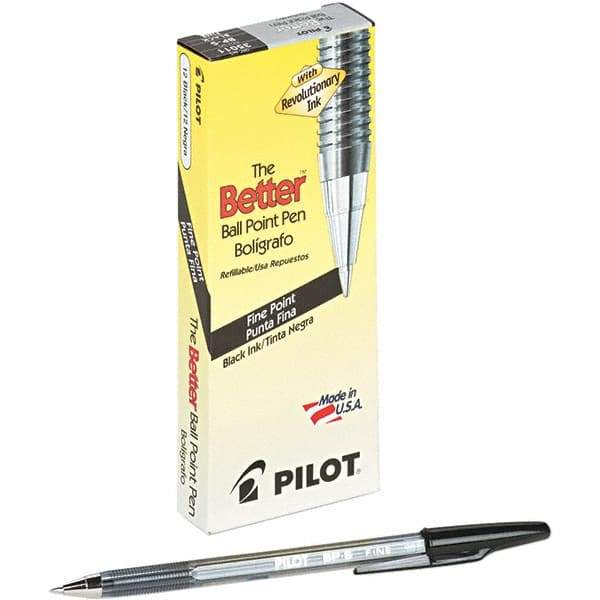 Pilot - Conical Ball Point Pen - Black - Best Tool & Supply