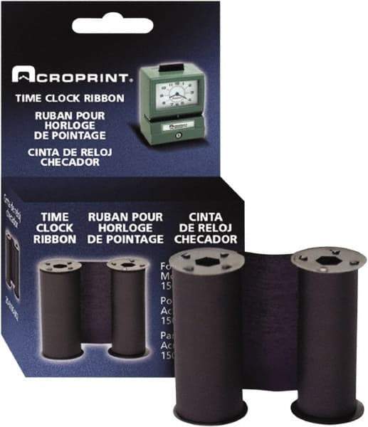 Acroprint Time Recorder - 4" High x 1-5/16" Wide Time Clock Replacement Ribbon - Blue, Use with Acroprint 125 and 150 models - Best Tool & Supply