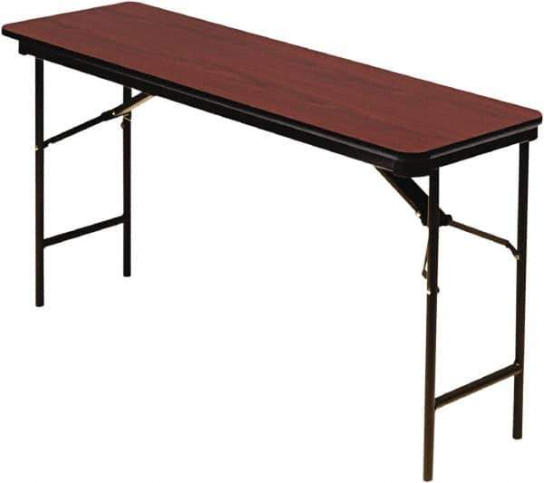 ICEBERG - 18" Long x 72" Wide x 29" High, Folding Table - Mahogany - Best Tool & Supply