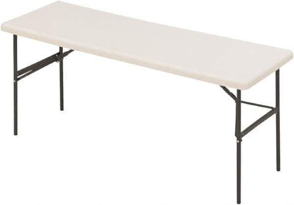 ICEBERG - 24" Long x 72" Wide x 29" High, Folding Table - Platinum - Best Tool & Supply