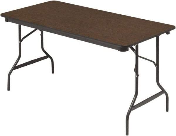 ICEBERG - 30" Long x 60" Wide x 29" High, Folding Table - Walnut - Best Tool & Supply