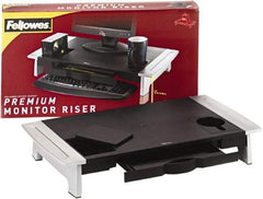 FELLOWES - Black & Silver Monitor Riser - Use with Monitor - Best Tool & Supply