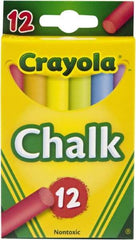 Crayola - Blue, Green, Orange, Red, Violet & Yellow Chalk - Use with Chalkboards - Best Tool & Supply