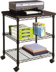 Safco - Black Case/Stand - Use with Office Machines - Best Tool & Supply