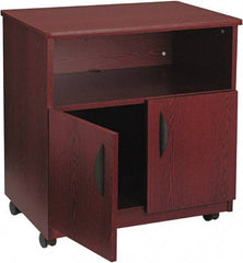 Safco - Mahogany Case/Stand - Use with Fax Machines, Printer, Copiers - Best Tool & Supply