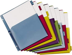 Cardinal - 11 x 8 1/2" 8 Tabs, 3-Hole Punched, Tab Divider - Multicolor Tabs, Multi-Color Folder - Best Tool & Supply