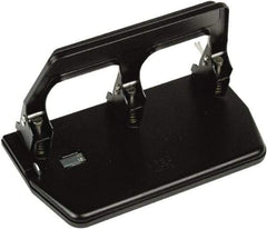 Master - Paper Punches Type: 40 Sheet Three-Hole Punch Color: Black - Best Tool & Supply