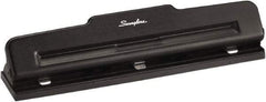 Swingline - Paper Punches Type: 10 Sheet Three-Hole Punch Color: Black - Best Tool & Supply