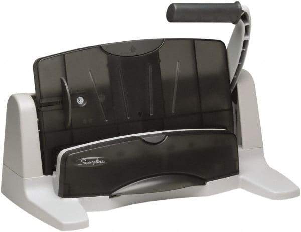 Swingline - Paper Punches Type: 40 Sheet Two-to-Seven-Hole Punch Color: Black/Gray - Best Tool & Supply