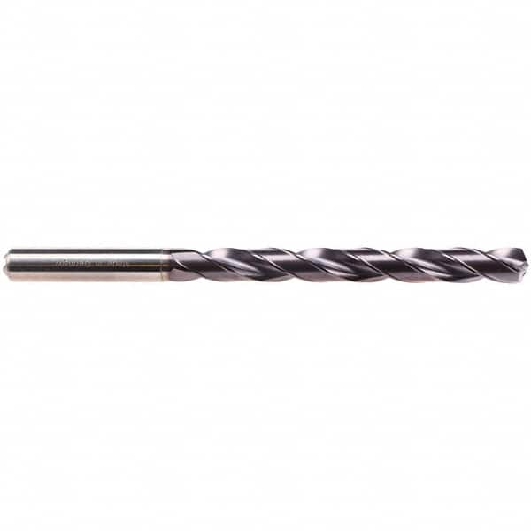 Taper Length Drill Bit: 0.1280″ Dia, 135 ° TiAlN Finish, RH Cut, Spiral Flute, Straight Shank, Series EF-DRILL