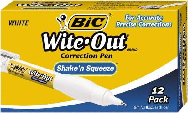 Bic - Correction Fluids Pen Applicator - 8 ml - Best Tool & Supply