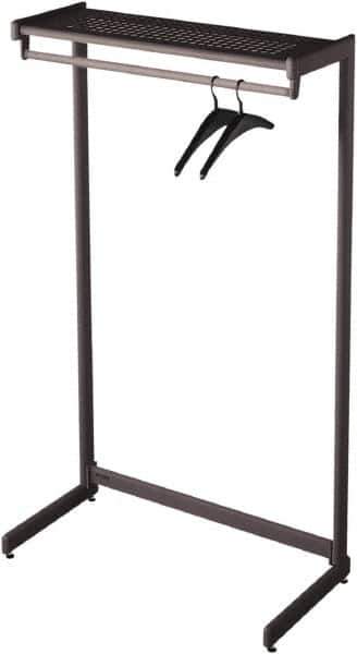 Quartet - 24 Hooks, 48" Long x 18-1/2" Deep, Steel Single Side Garment Rack - 61-1/2" High - Best Tool & Supply