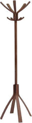 Alba - 10 Hooks, 21-21/32" Long x 21-21/32" Deep, Wood Floor Rack - 69-21/64" High - Best Tool & Supply