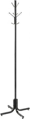 Safco - 4 Hooks, 21" Long x 21" Deep, Metal Floor Costumer - 70" High - Best Tool & Supply