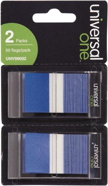 Universal One - Self-Stick Page Flags Style: Flag Color: Blue - Best Tool & Supply