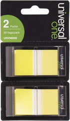 Universal One - Self-Stick Page Flags Style: Flag Color: Yellow - Best Tool & Supply