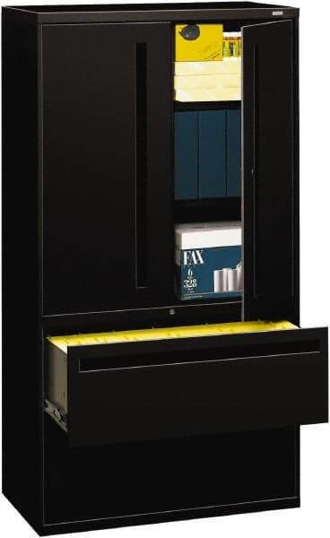 Hon - File & Cabinet Combinations Type: File/Cabinet Combo Color: Black - Best Tool & Supply