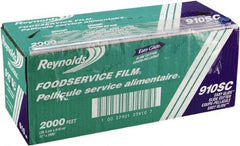 Reynolds - PVC Food Wrap Film Roll in Easy Glide Cutter Box, 12" x 2,000', Clear - Use with Food Protection - Best Tool & Supply