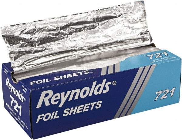 Reynolds - Interfolded Aluminum Foil Sheets, 12 x 10-3/4, Silver, 500/Box, 6 Boxes/Carton - Use with Food Protection - Best Tool & Supply