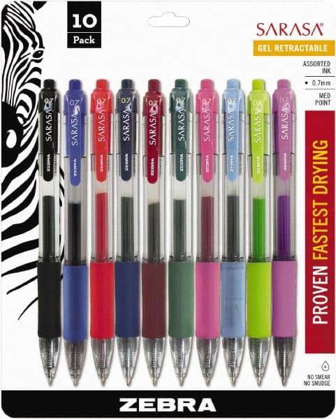 Zebra - Conical Roller Ball Pen - Assorted Colors - Best Tool & Supply