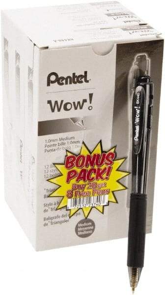 Pentel - Conical Ball Point Pen - Black - Best Tool & Supply