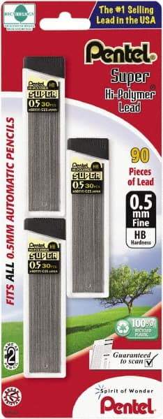 Pentel - 0.5mm Lead Lead Refills - Black - Best Tool & Supply