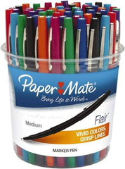 Paper Mate - Bullet Bullet Point Pen - Assorted Colors - Best Tool & Supply