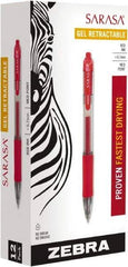 Zebra - Conical Roller Ball Pen - Red - Best Tool & Supply