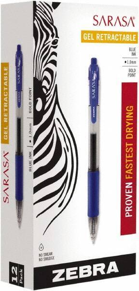 Zebra - Conical Roller Ball Pen - Blue - Best Tool & Supply