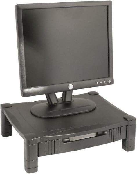 Kantek - Silver Monitor Stand - Use with Laptop, Monitor - Best Tool & Supply